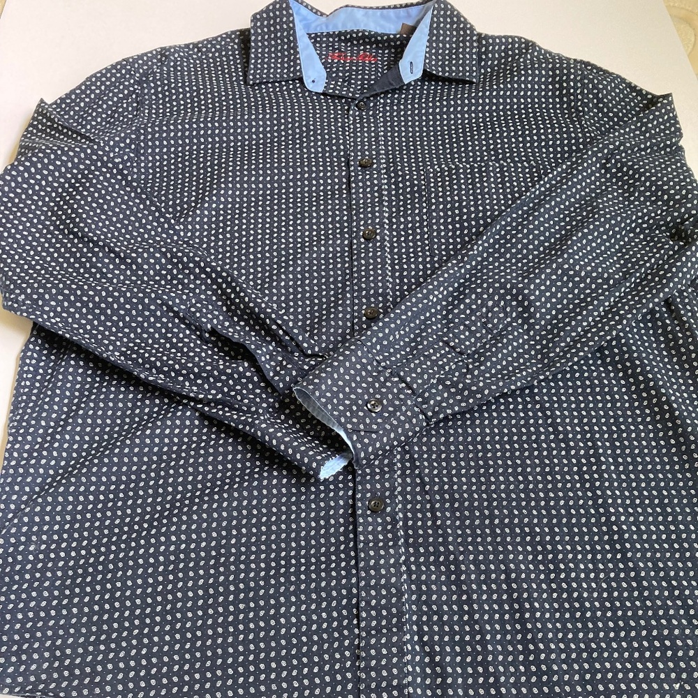 Men’s Tasso Elba large long sleeve  button down dress shirt